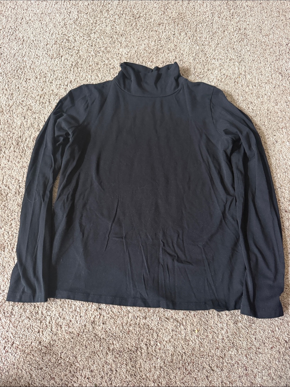 mac & jac Black Long-Sleeve Turtleneck Top